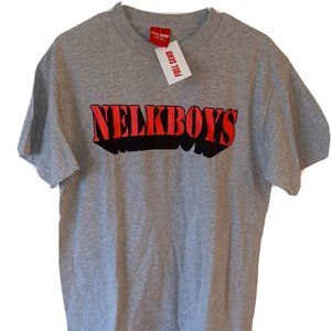 *BRAND NEW gray/red FULL SEND NELKBOYS T-shirt (Medium)